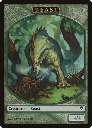 Beast Token [Zendikar Tokens] | Cards and Coasters CA