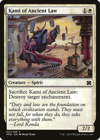 Kami of Ancient Law [Modern Masters 2015] | Cards and Coasters CA