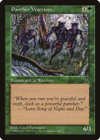 Panther Warriors [Visions] | Cards and Coasters CA