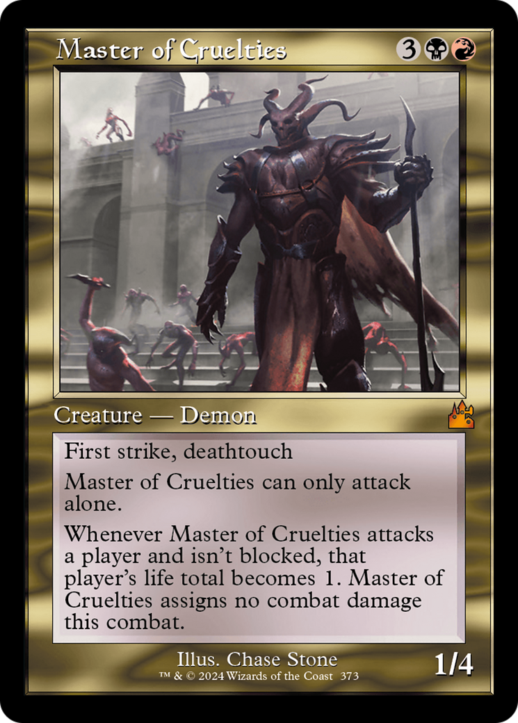 Master of Cruelties (Retro Frame) [Ravnica Remastered] | Cards and Coasters CA