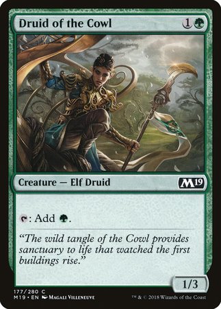 Druid of the Cowl [Core Set 2019] | Cards and Coasters CA