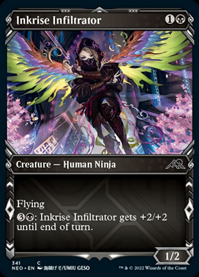 Inkrise Infiltrator (Showcase Ninja) [Kamigawa: Neon Dynasty] | Cards and Coasters CA