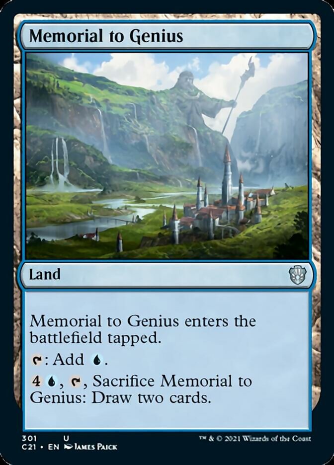 Memorial to Genius [Commander 2021] | Cards and Coasters CA