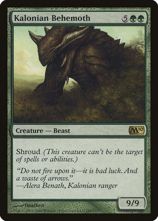 Kalonian Behemoth [Magic 2010] | Cards and Coasters CA