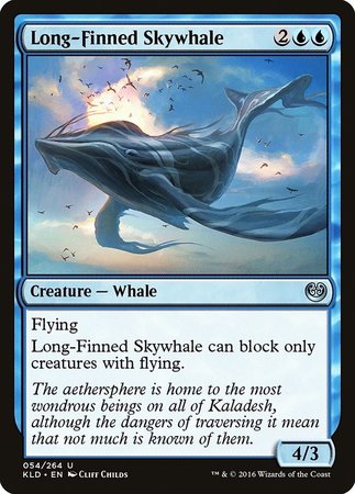 Long-Finned Skywhale [Kaladesh] | Cards and Coasters CA