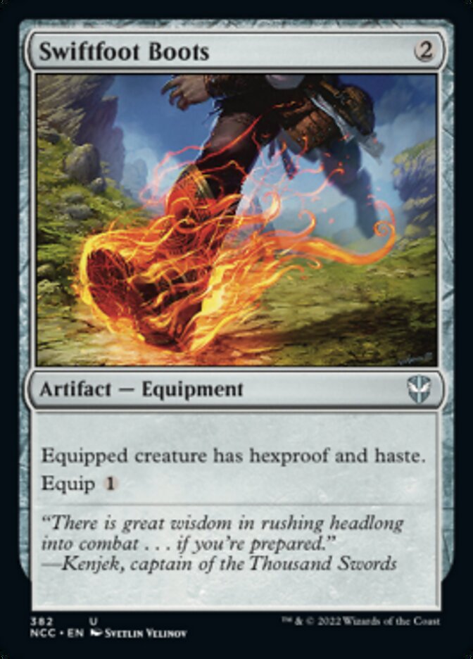 Swiftfoot Boots [Streets of New Capenna Commander] | Cards and Coasters CA