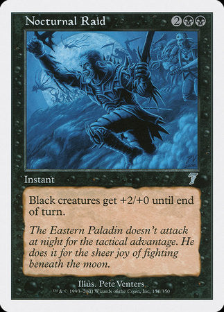 Nocturnal Raid [Seventh Edition] | Cards and Coasters CA