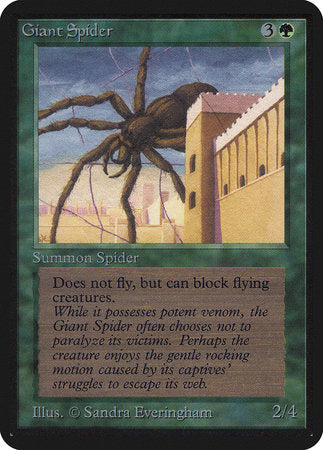 Giant Spider [Limited Edition Alpha] | Cards and Coasters CA