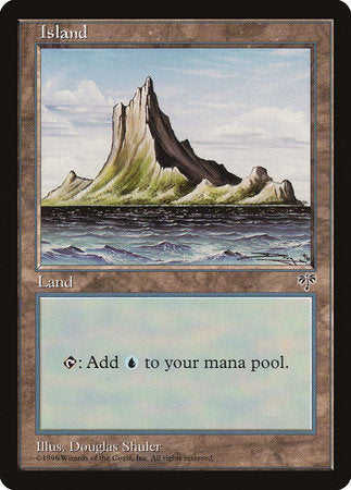 Island (Off-Center Spire) [Mirage] | Cards and Coasters CA