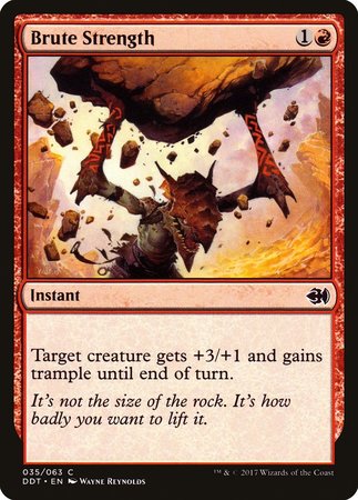 Brute Strength [Duel Decks: Merfolk vs. Goblins] | Cards and Coasters CA