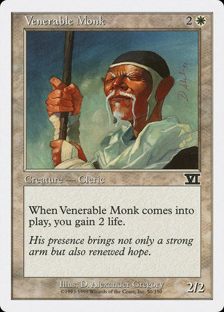 Venerable Monk [Classic Sixth Edition] | Cards and Coasters CA