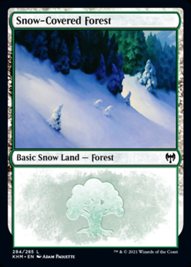 Snow-Covered Forest (284) [Kaldheim] | Cards and Coasters CA