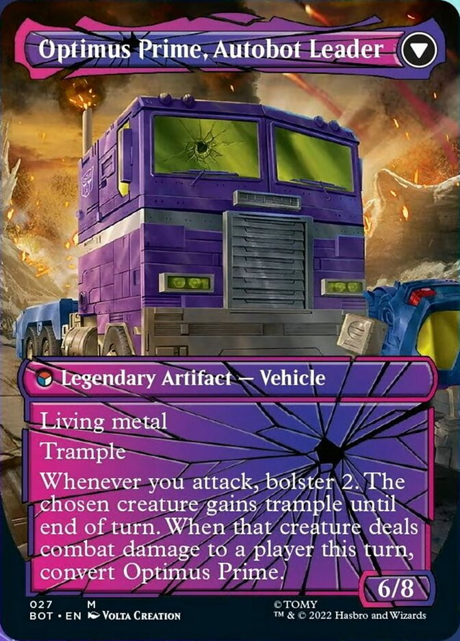 Optimus Prime, Hero // Optimus Prime, Autobot Leader (Shattered Glass) [Universes Beyond: Transformers] | Cards and Coasters CA