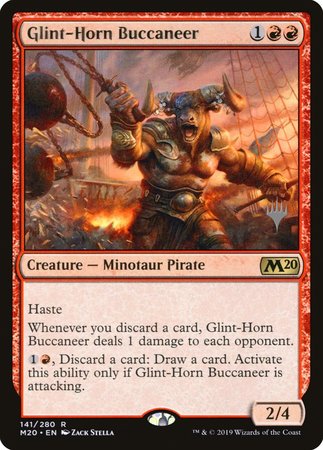 Glint-Horn Buccaneer [Core Set 2020 Promos] | Cards and Coasters CA