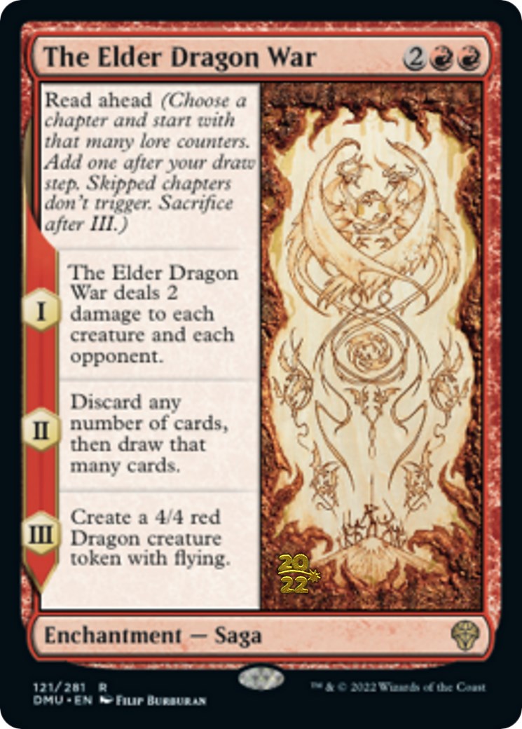 The Elder Dragon War [Dominaria United Prerelease Promos] | Cards and Coasters CA