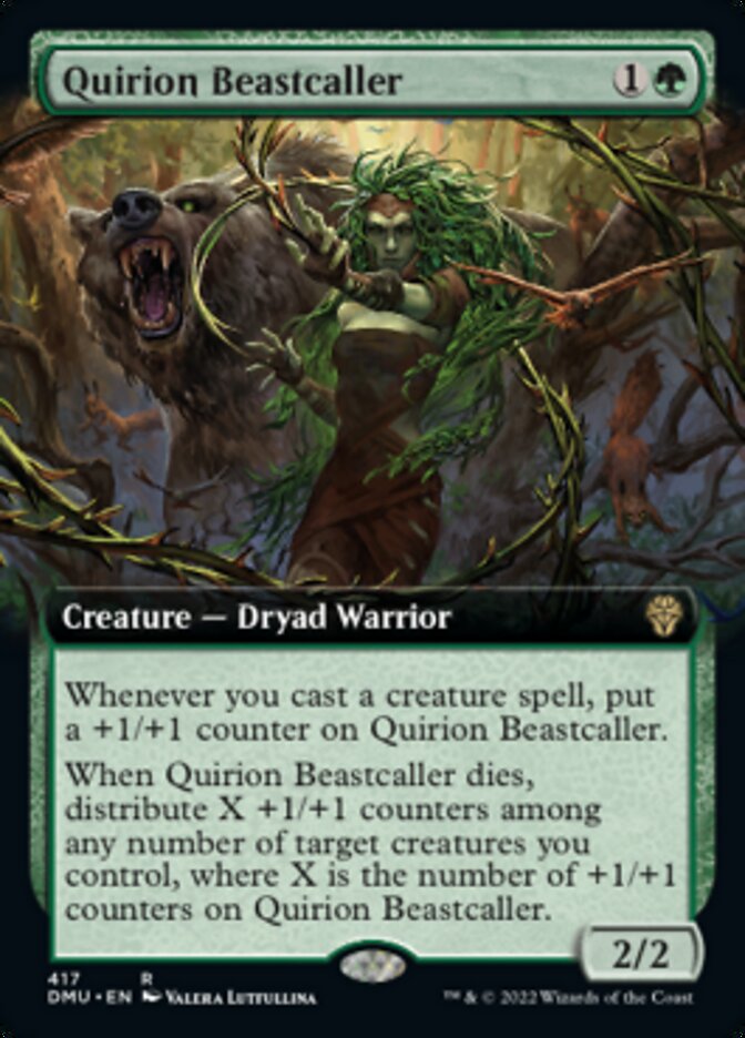 Quirion Beastcaller (Extended Art) [Dominaria United] | Cards and Coasters CA