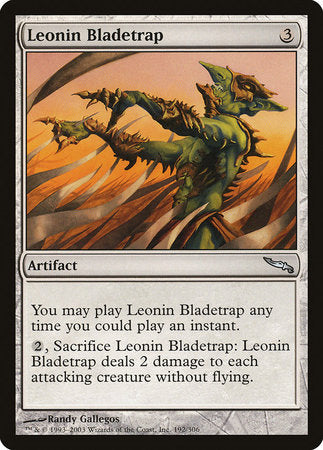 Leonin Bladetrap [Mirrodin] | Cards and Coasters CA