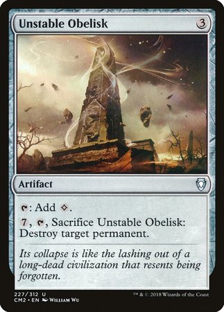 Unstable Obelisk [Commander Anthology Volume II] | Cards and Coasters CA