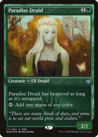 Paradise Druid [War of the Spark Promos] | Cards and Coasters CA