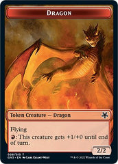 Dragon // Elf Warrior Double-Sided Token [Game Night: Free-for-All Tokens] | Cards and Coasters CA