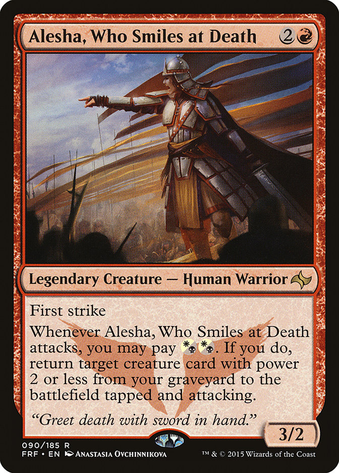 Alesha, Who Smiles at Death [Fate Reforged] | Cards and Coasters CA