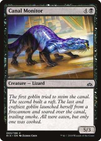 Canal Monitor [Rivals of Ixalan] | Cards and Coasters CA