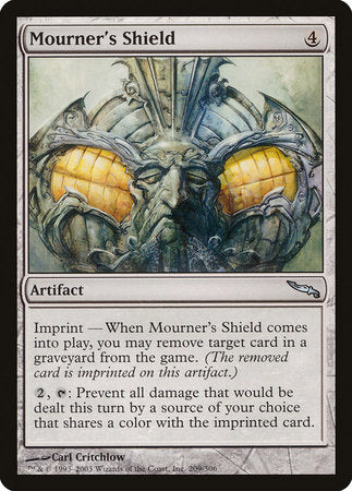 Mourner's Shield [Mirrodin] | Cards and Coasters CA