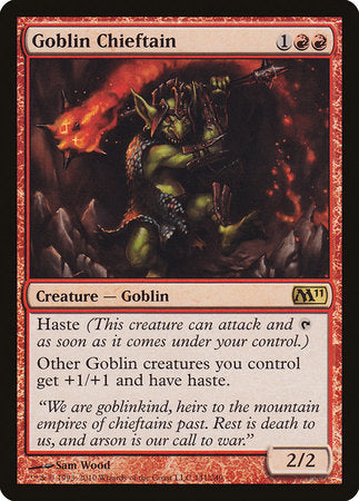 Goblin Chieftain [Magic 2011] | Cards and Coasters CA