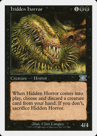Hidden Horror [Classic Sixth Edition] | Cards and Coasters CA