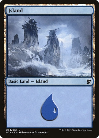 Island (254) [Dragons of Tarkir] | Cards and Coasters CA