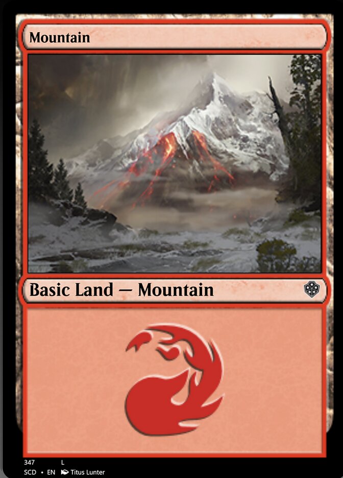 Mountain (347) [Starter Commander Decks] | Cards and Coasters CA