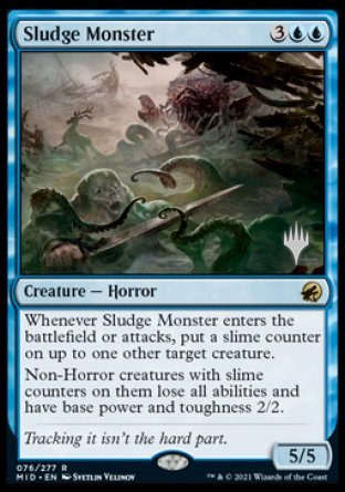 Sludge Monster (Promo Pack) [Innistrad: Midnight Hunt Promos] | Cards and Coasters CA