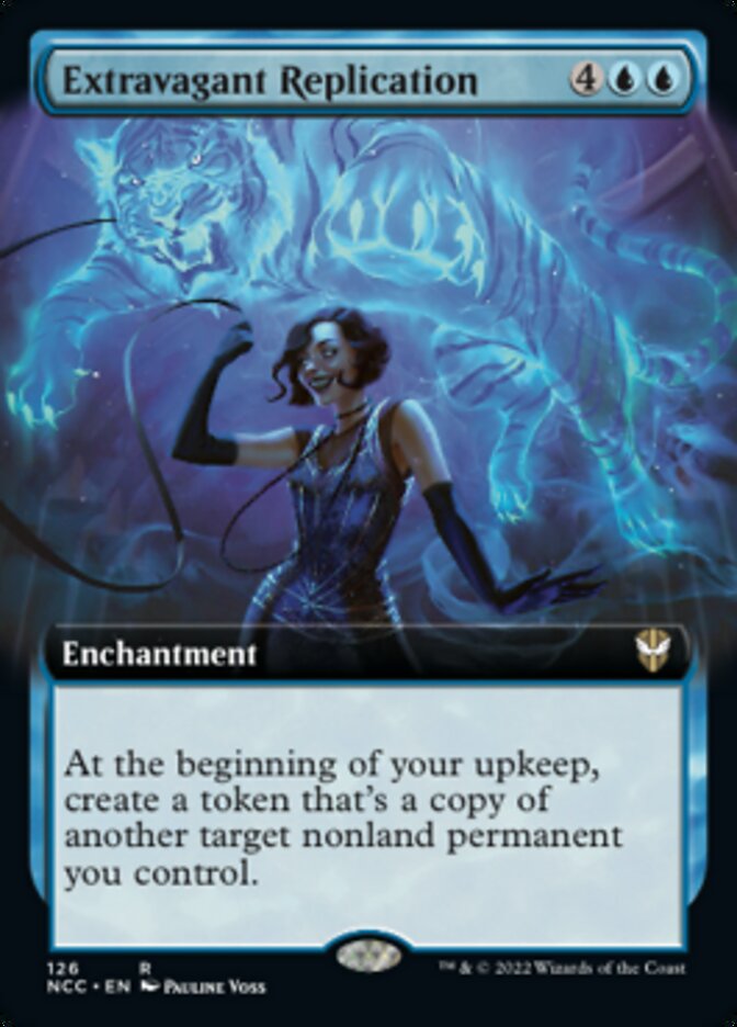 Extravagant Replication (Extended Art) [Streets of New Capenna Commander] | Cards and Coasters CA
