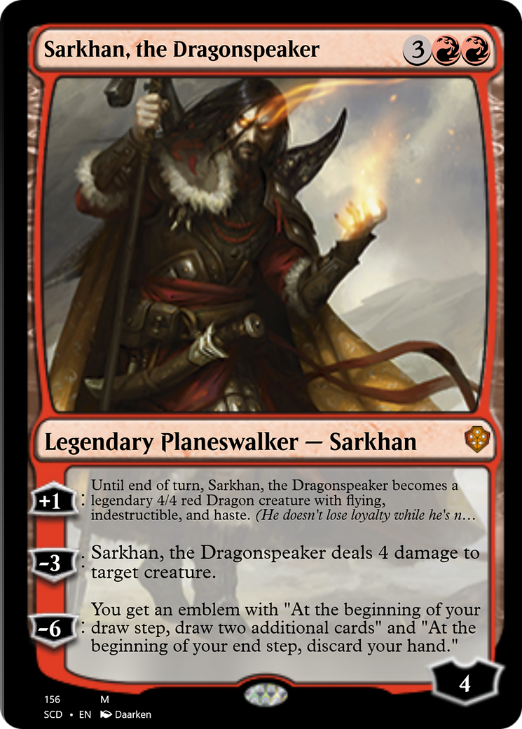 Sarkhan, the Dragonspeaker [Starter Commander Decks] | Cards and Coasters CA