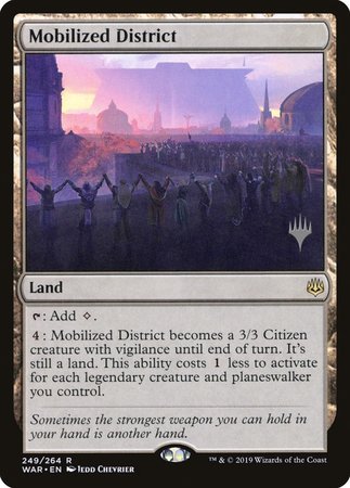 Mobilized District [War of the Spark Promos] | Cards and Coasters CA