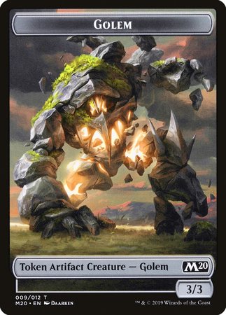 Golem Token [Core Set 2020 Tokens] | Cards and Coasters CA