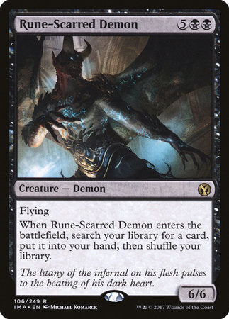 Rune-Scarred Demon [Iconic Masters] | Cards and Coasters CA