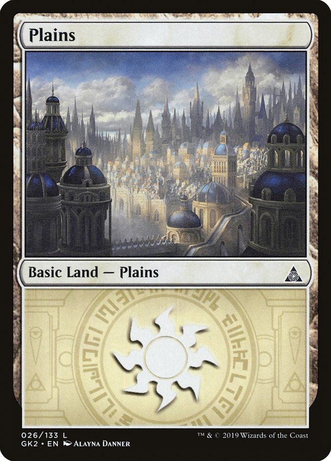 Plains (26) [Ravnica Allegiance Guild Kit] | Cards and Coasters CA