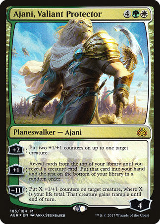 Ajani, Valiant Protector [Aether Revolt] | Cards and Coasters CA