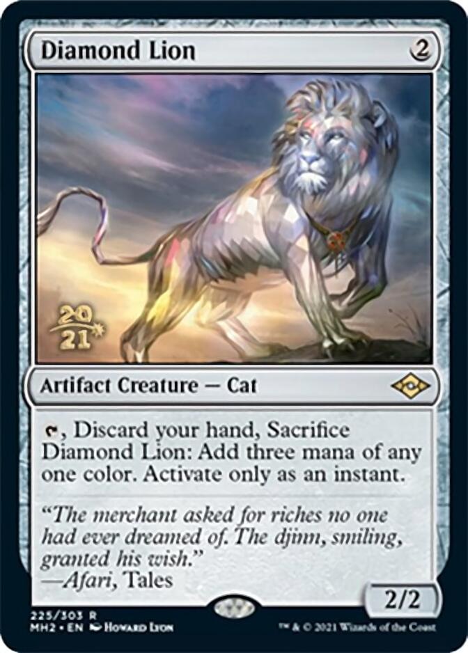 Diamond Lion [Modern Horizons 2 Prerelease Promos] | Cards and Coasters CA