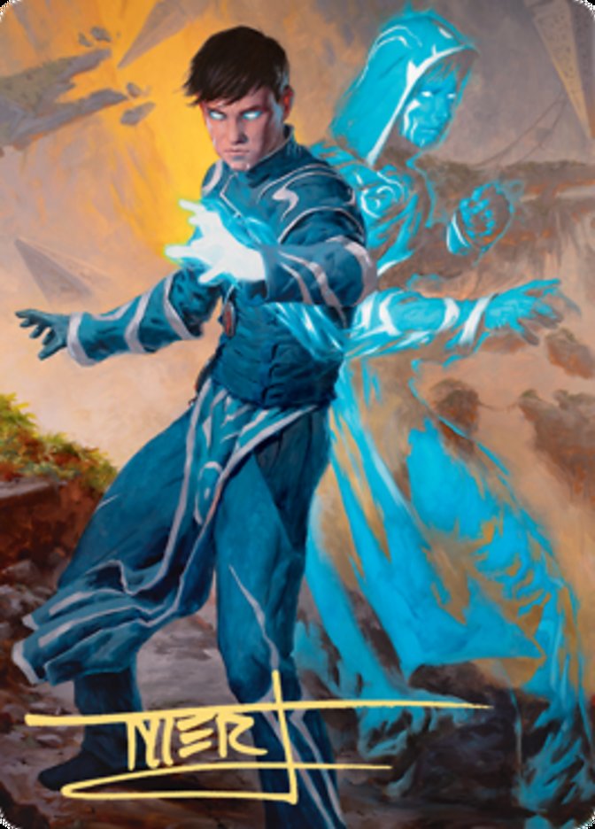 Jace, Mirror Mage 1 Art Card (Gold-Stamped Signature) [Zendikar Rising Art Series] | Cards and Coasters CA