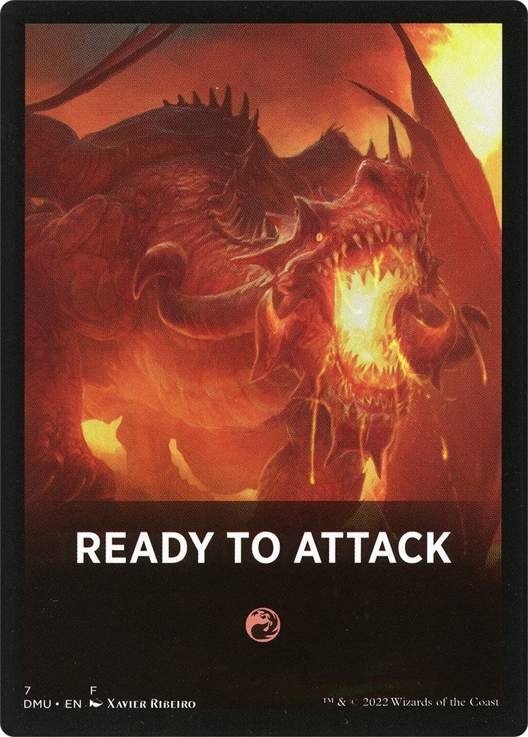 Ready to Attack Theme Card [Dominaria United Tokens] | Cards and Coasters CA