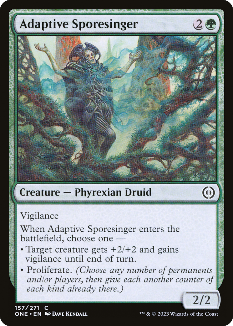 Adaptive Sporesinger [Phyrexia: All Will Be One] | Cards and Coasters CA