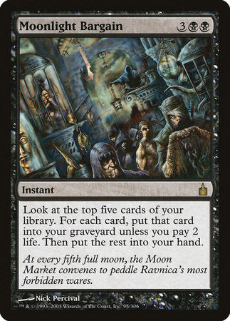 Moonlight Bargain [Ravnica: City of Guilds] | Cards and Coasters CA