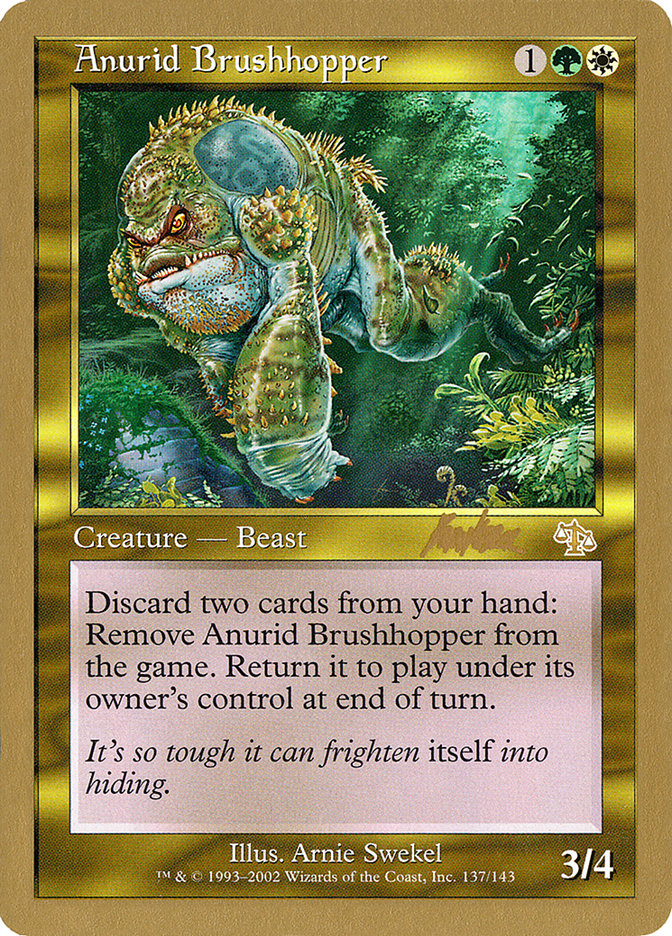 Anurid Brushhopper (Brian Kibler) [World Championship Decks 2002] | Cards and Coasters CA