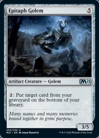 Epitaph Golem [Core Set 2021] | Cards and Coasters CA