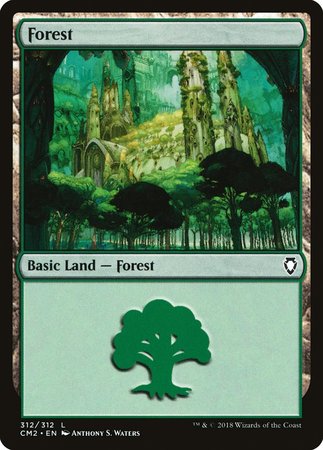 Forest (312) [Commander Anthology Volume II] | Cards and Coasters CA