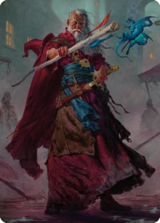 Elminster Art Card (64) [Commander Legends: Battle for Baldur's Gate Art Series] | Cards and Coasters CA