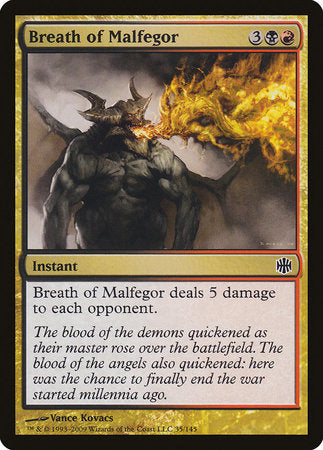 Breath of Malfegor [Alara Reborn] | Cards and Coasters CA