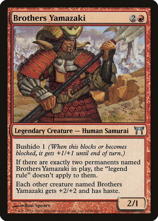 Brothers Yamazaki (160b/306) [Champions of Kamigawa] | Cards and Coasters CA